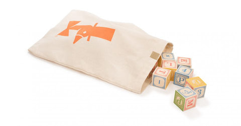 Uncle Goose Classic ABC Blocks w/ Canvas Bag