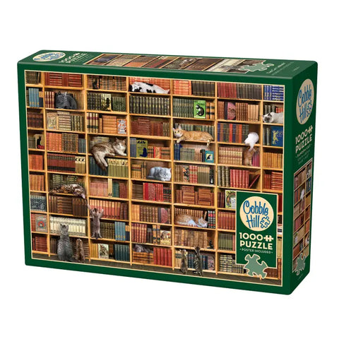 Cat Library 1000pc puzzle