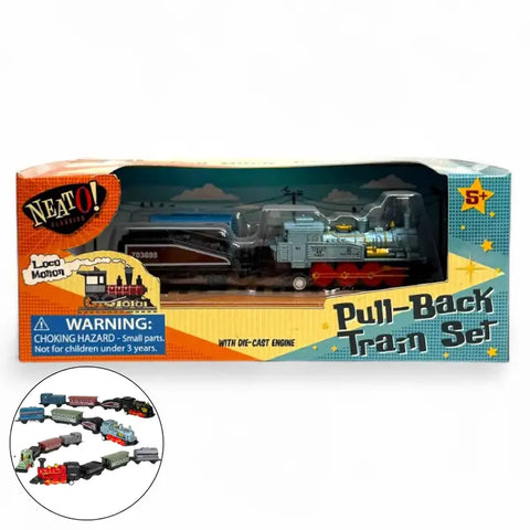 pull back train set