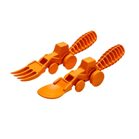 Set of 2 Tractor Utensils- orange
