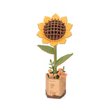 3D Wooden Flower Puzzles Sunflower