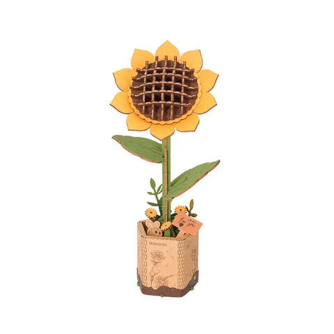 3D Wooden Flower Puzzles Sunflower