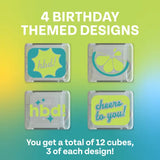 Glo Cubes Birthday Pack of 12 Cubes