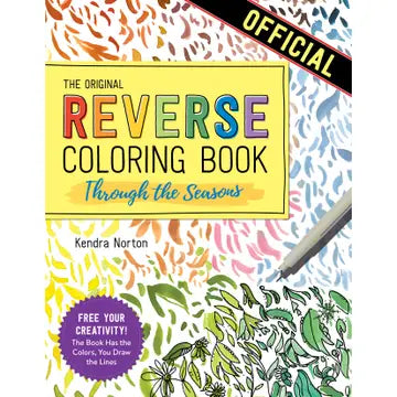 Reverse Coloring Book through the seasons