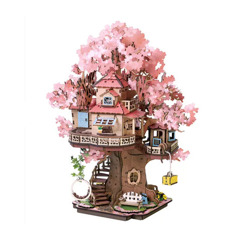 Sakura Tree House wooden puzzle