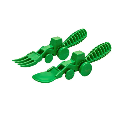 Set of 2 Tractor Utensils- Green