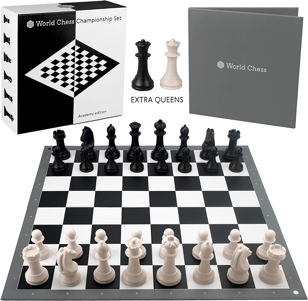 Professional Tournament Chess Set with Silicone Board
