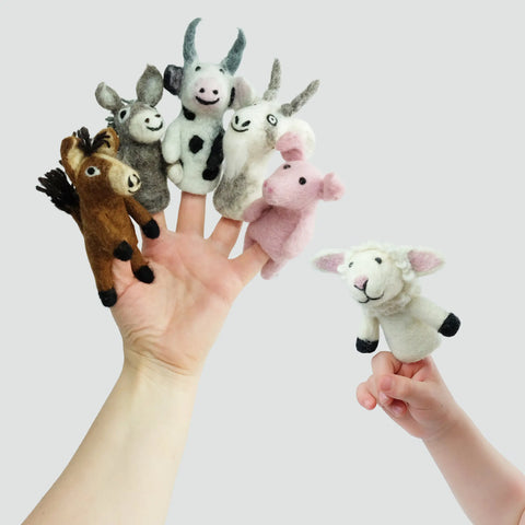 Winding Road Finger Puppets