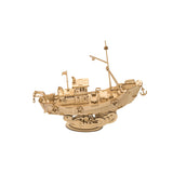 Fishing Ship 3D Wooden Puzzle