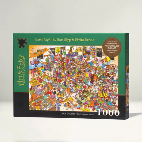 Game Night 1000 piece velvet touch puzzle