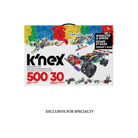 k'nex Wheels and Wings 500 piece