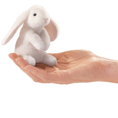 Mini lop eared rabbit finger puppet
