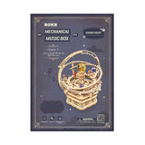 Starry Night Mechanical Music Box Wooden Puzzle